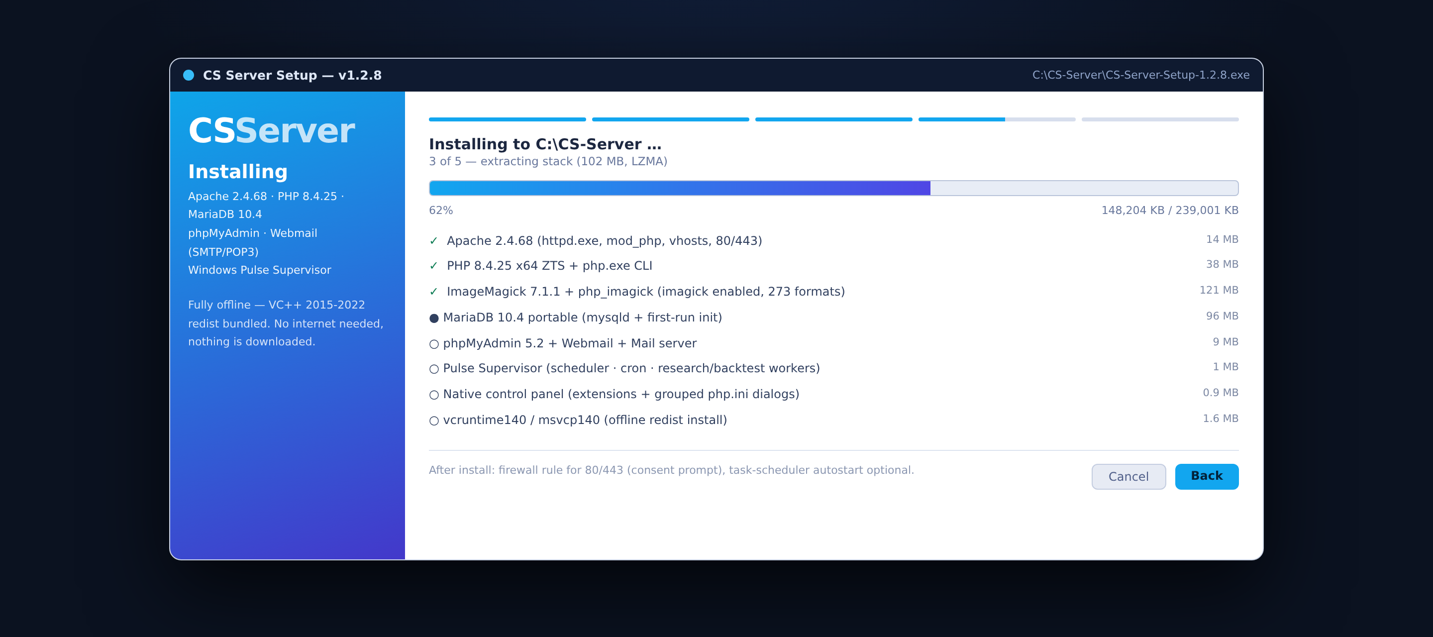 CS Server v1.3.3 — Windows Local Hosting Stack & Control Panel — gallery image 2