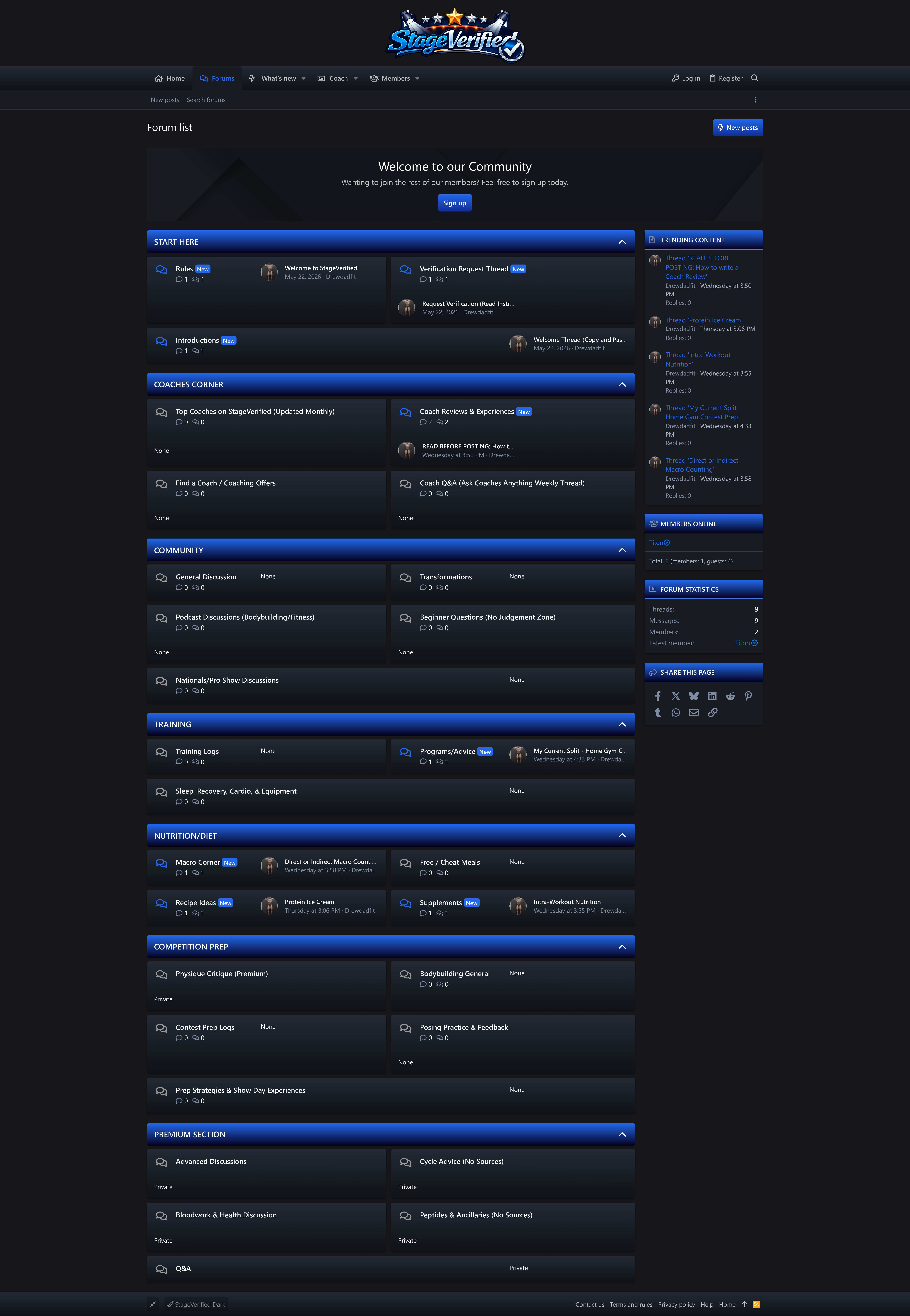 XenForo forum platform with custom theme